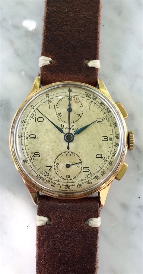 Breitling Chronograph,WWII, 1946s, ref. 178, Venus 170, for 